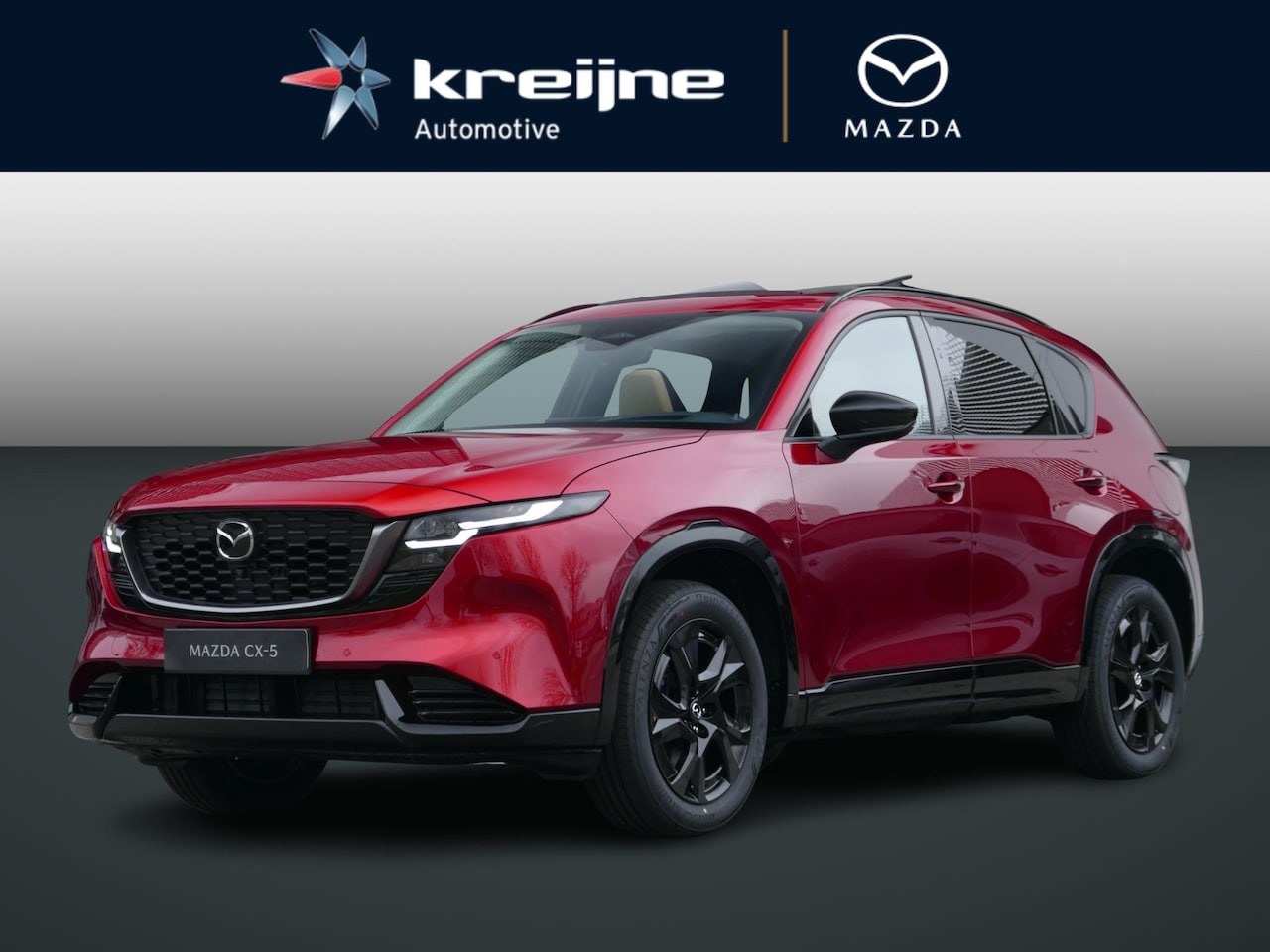 Mazda CX-5 - 2.5 E-SKYACTIV G 141 M HYBRID Homura | Tan Leder | Schuif/kanteldak | Voorraad | RIJKLAARP - AutoWereld.nl