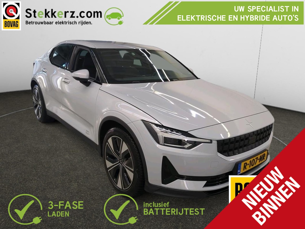 Polestar 2 - Long Range Single Motor 78 kWh | All-in prijs incl. 12 mnd BOVAG garantie | Aviloo accutes - AutoWereld.nl
