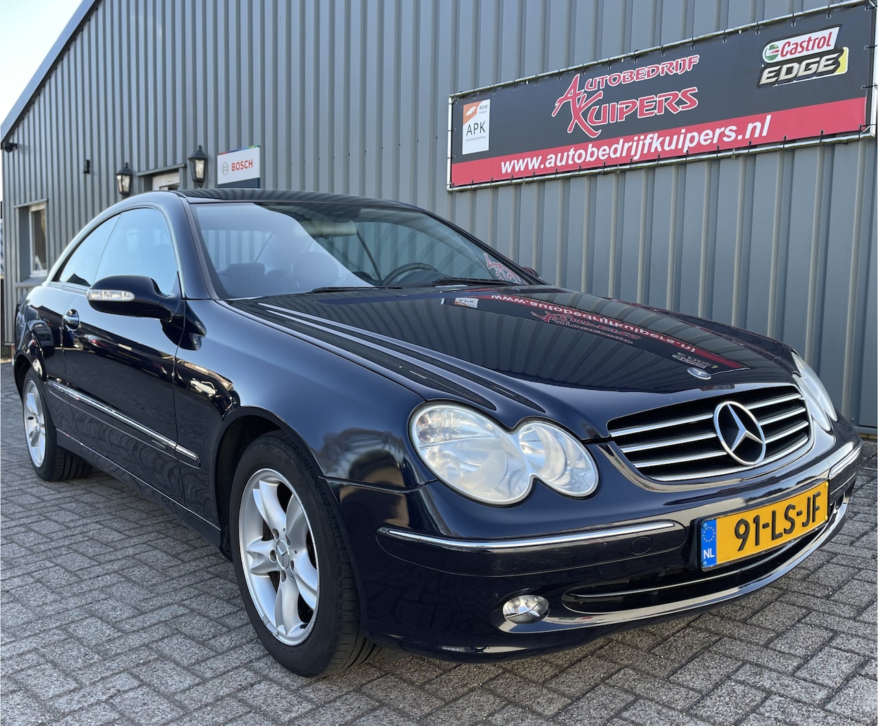 Mercedes-Benz CLK-klasse Coupé - 200 K. Avantgarde Clima.Cruise.Lm.velgen.Leer.Pdc.Trekhaak - AutoWereld.nl
