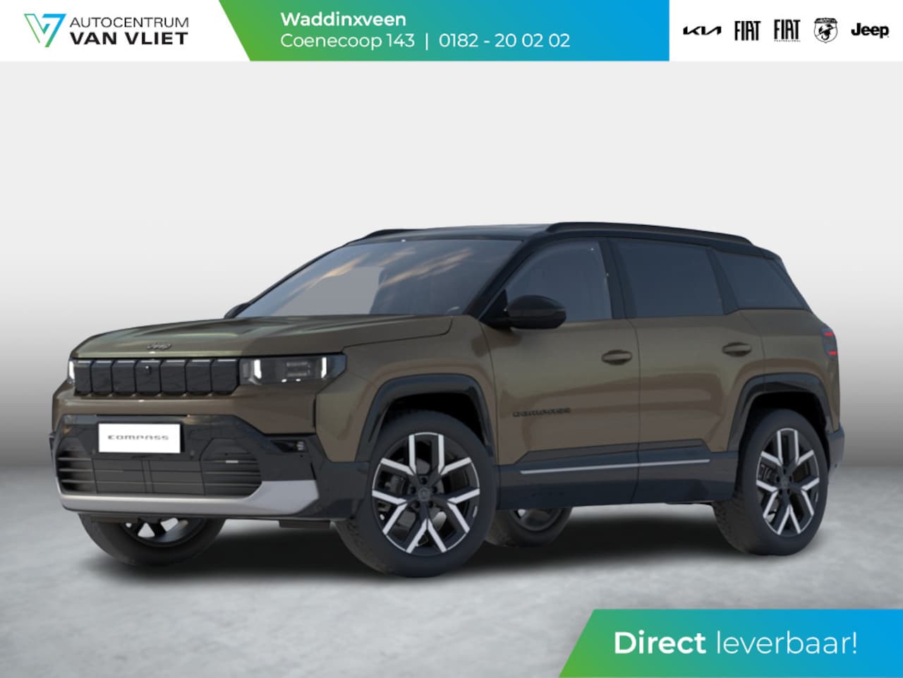 Jeep Compass - First Edition 74 kWh | Direct leverbaar | Adapt. Cruise | Camera | Carplay | 20" | Elektr. - AutoWereld.nl