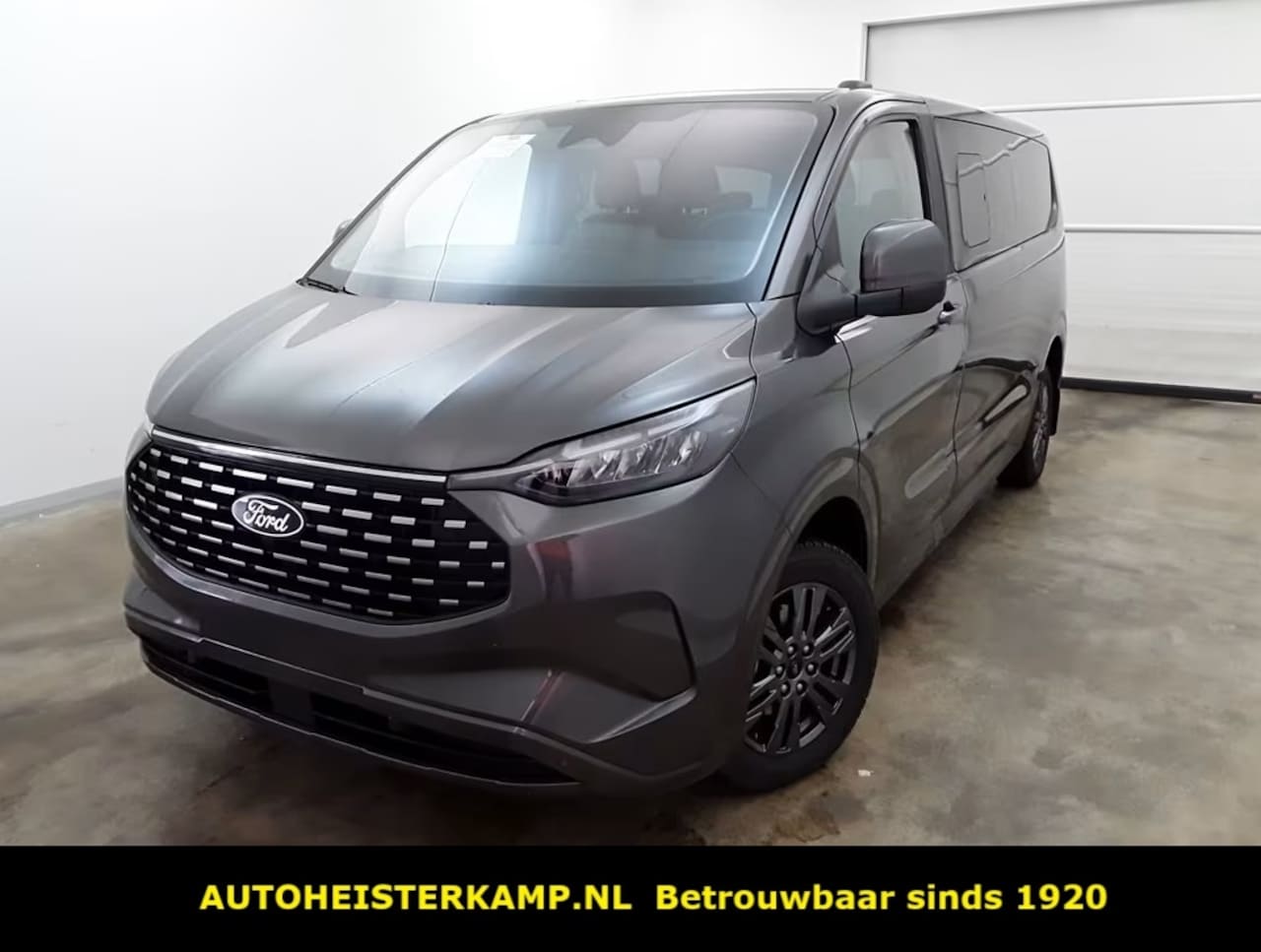 Ford Transit Custom Tourneo - 340 2.5 PHEV L2H1 Titanium 9 zitter 233 PK LED Leder Trekhaak Stuurverwarming Stoelverwarm - AutoWereld.nl