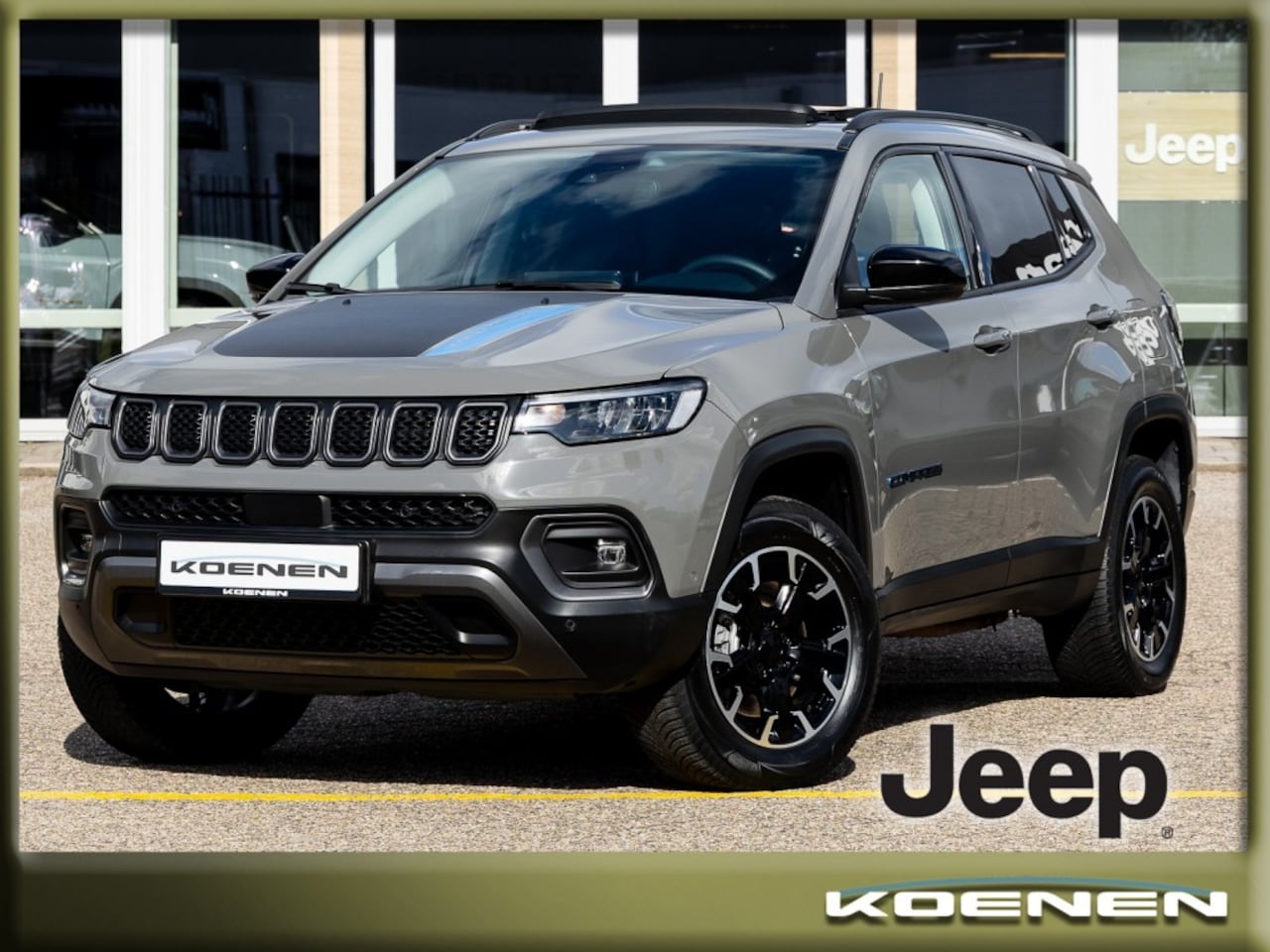 Jeep Compass - 4XE 240pk PHEV Trailhawk Autom. PANO / CLIMA / ADAP. CRUISE - AutoWereld.nl