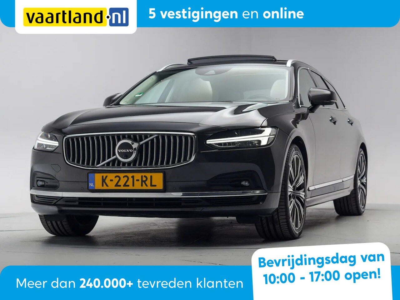 Volvo V90 - 2.0 B5 250pk Inscription Aut. [ Panorama Leder Stoelverwarming ] - AutoWereld.nl