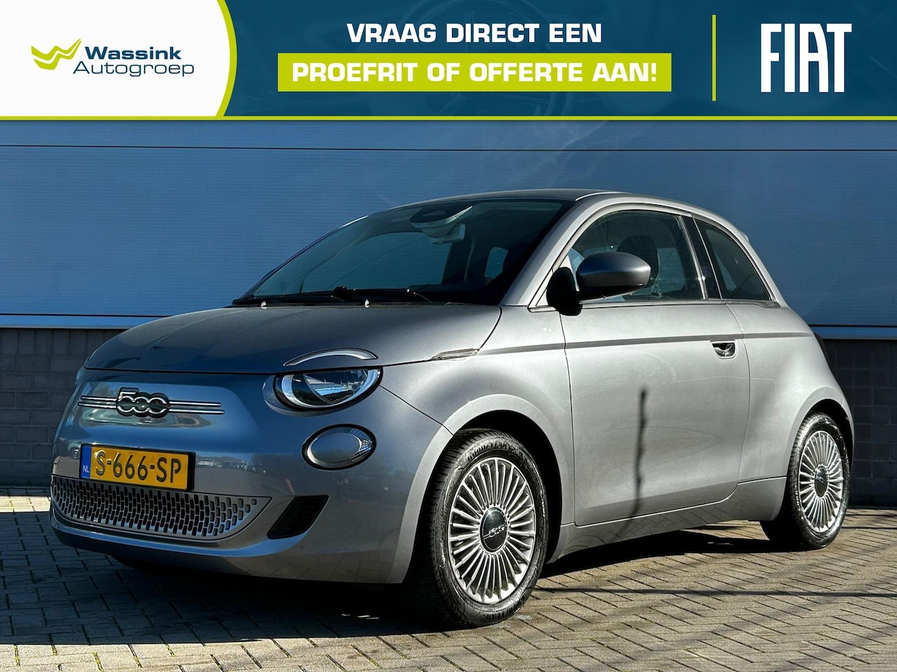 Fiat 500 - 42kWh 118 pk Automaat Icon | Climate Control | Achteruitrijcamera | Cruise Control - AutoWereld.nl