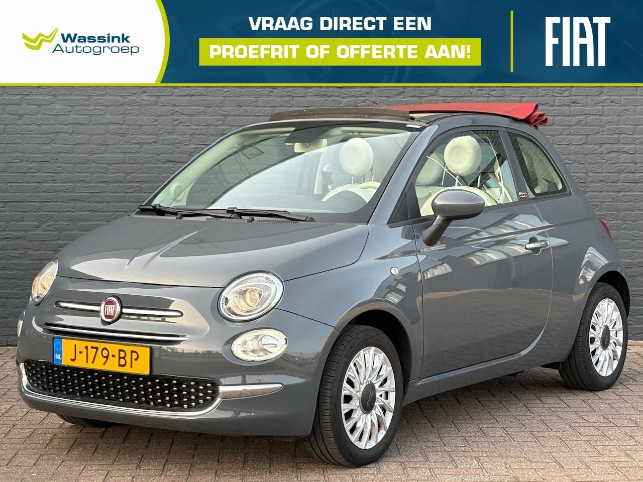 Fiat 500 C - 70 pk Hybrid Cabrio Lounge | Apple Carplay / Android Auto | 1e Eigenaar | Airco | Cruise C - AutoWereld.nl