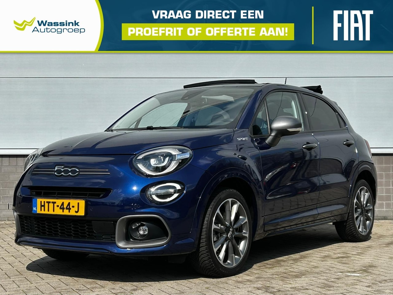 Fiat 500 X - 1.5 Hybrid 130pk DCT Automaat Sport | Schuifdak/Cabrio | Achteruitrijcamera | Climate Cont - AutoWereld.nl