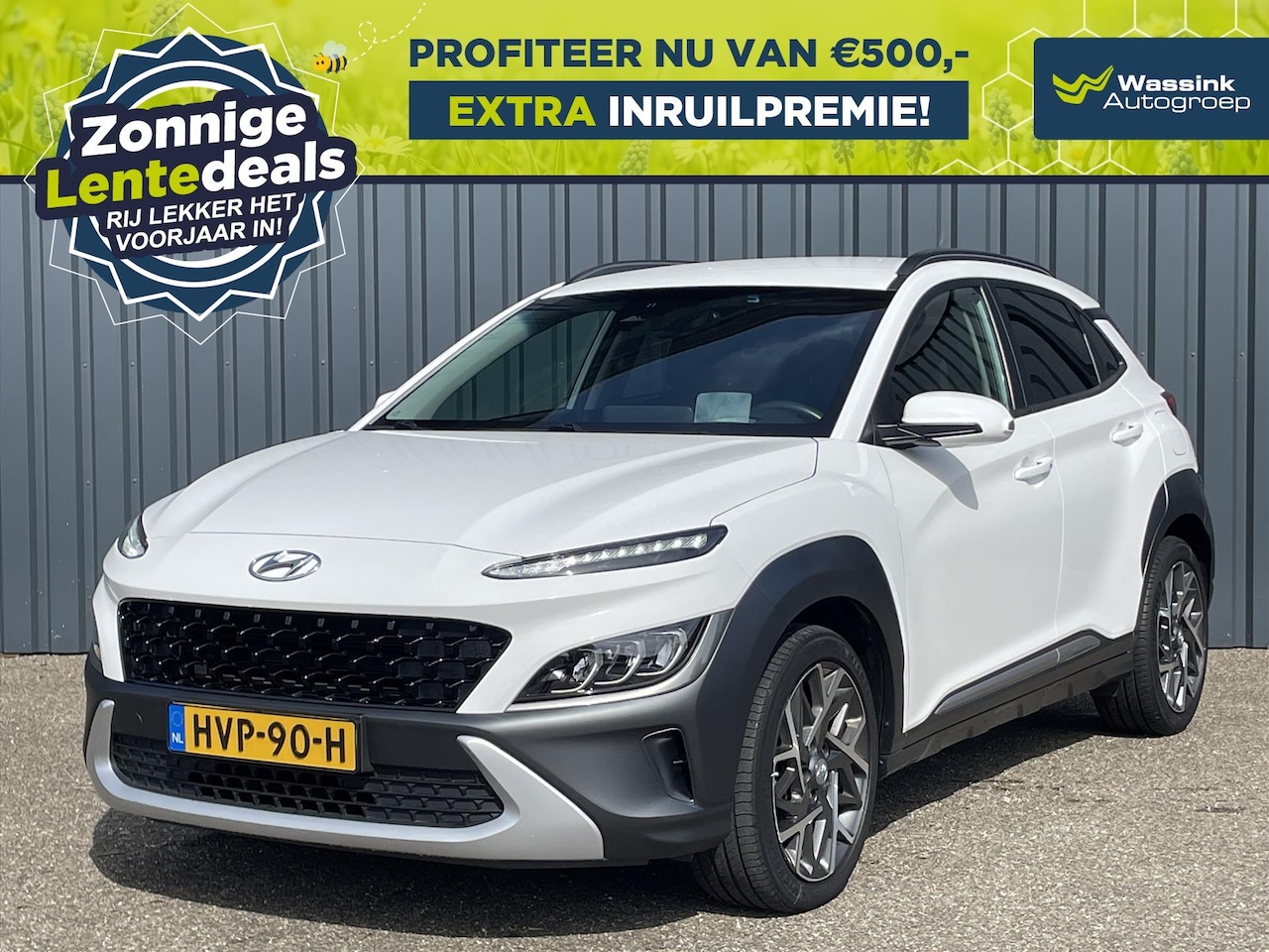 Hyundai Kona - 1.6 GDI HEV 141pk DCT Fashion I LENTEDEALS | Cruise I Carplay I Navigatie I Camera I DAB I - AutoWereld.nl
