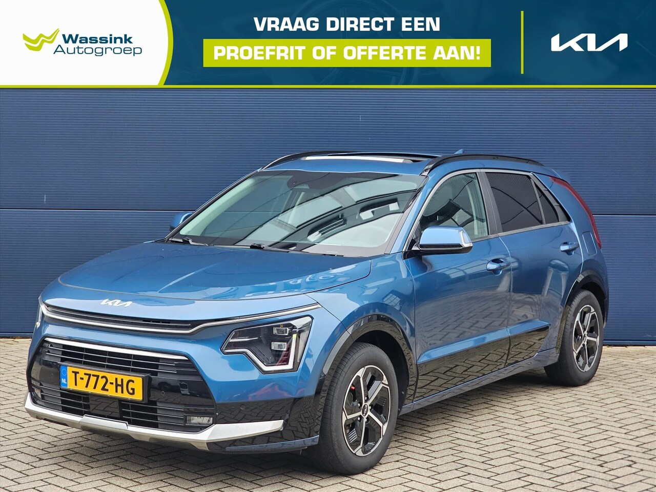 Kia Niro - 1.6 GDi Hybrid 141pk DCT6 DynamicPlusLine | Trekhaak I LED | Stoelverwarming | Navigatie | - AutoWereld.nl