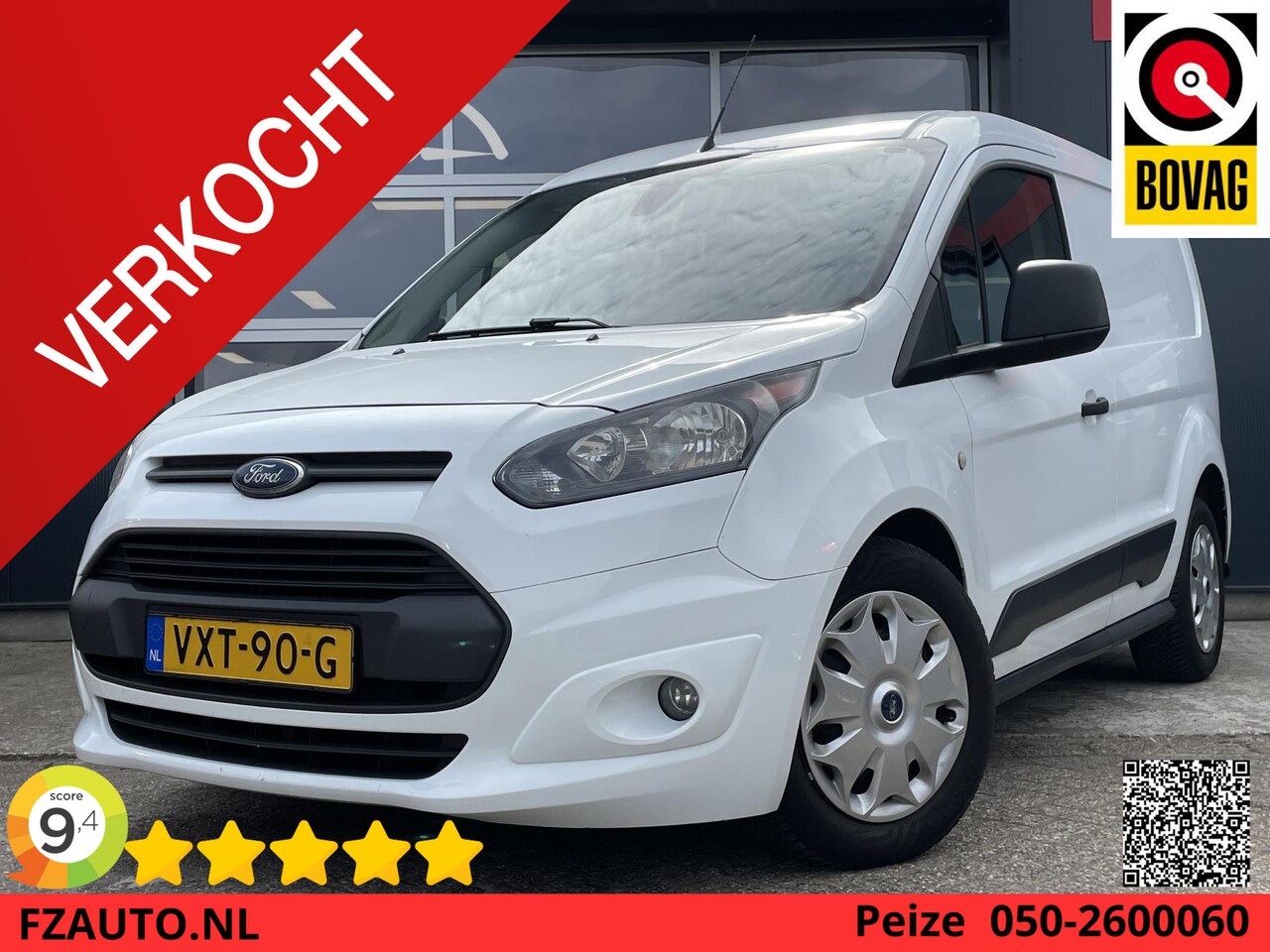Ford Transit Connect - 1.5 TDCI L1 Ambiente HP - Stoelverwarming - Standkachel - Airconditioning - AutoWereld.nl