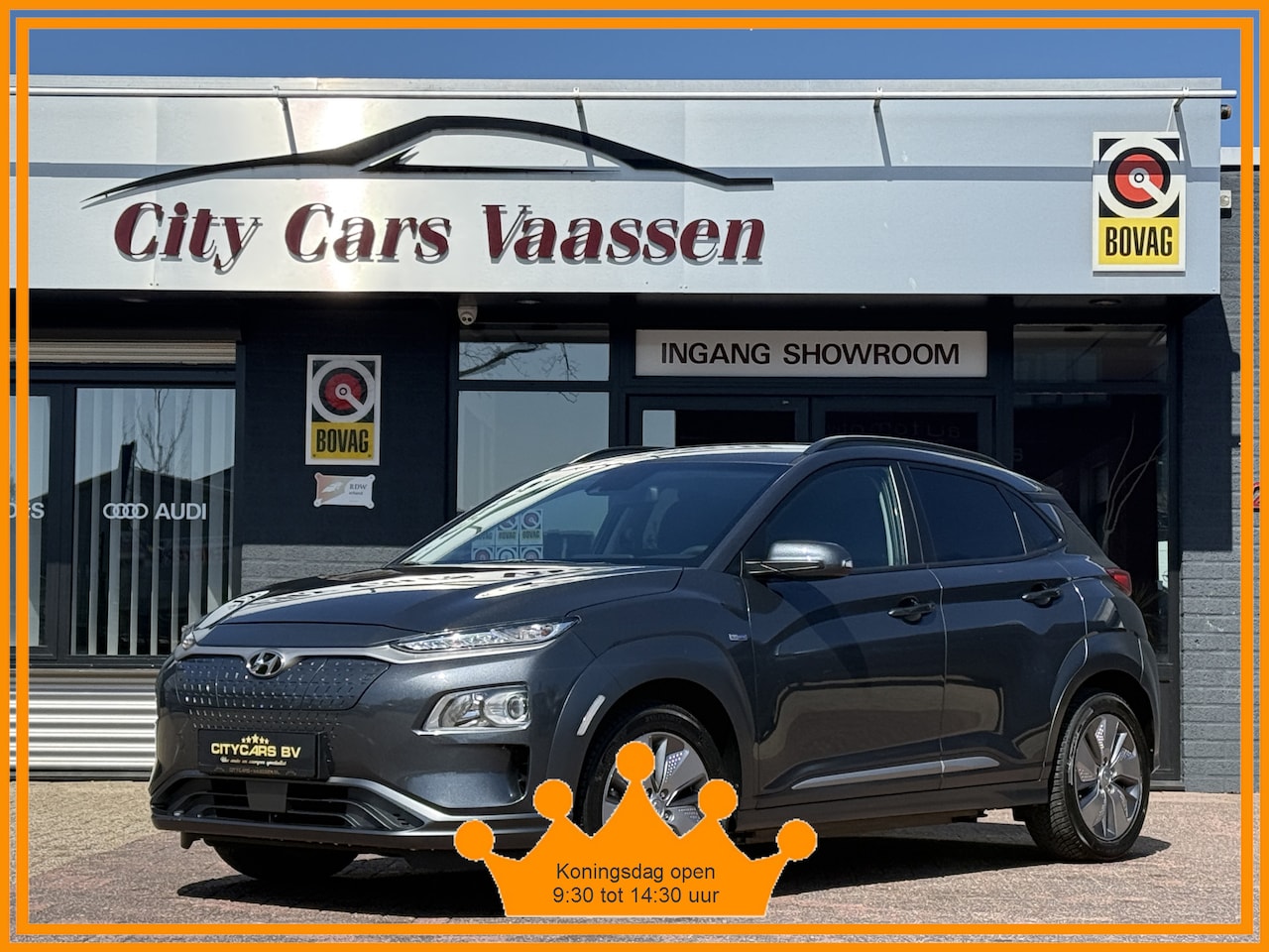 Hyundai Kona Electric - EV Comfort 39 kWh 136 pk SOH 100% apple carplay camera climate ctr cruise ctr lmv 17 inch - AutoWereld.nl