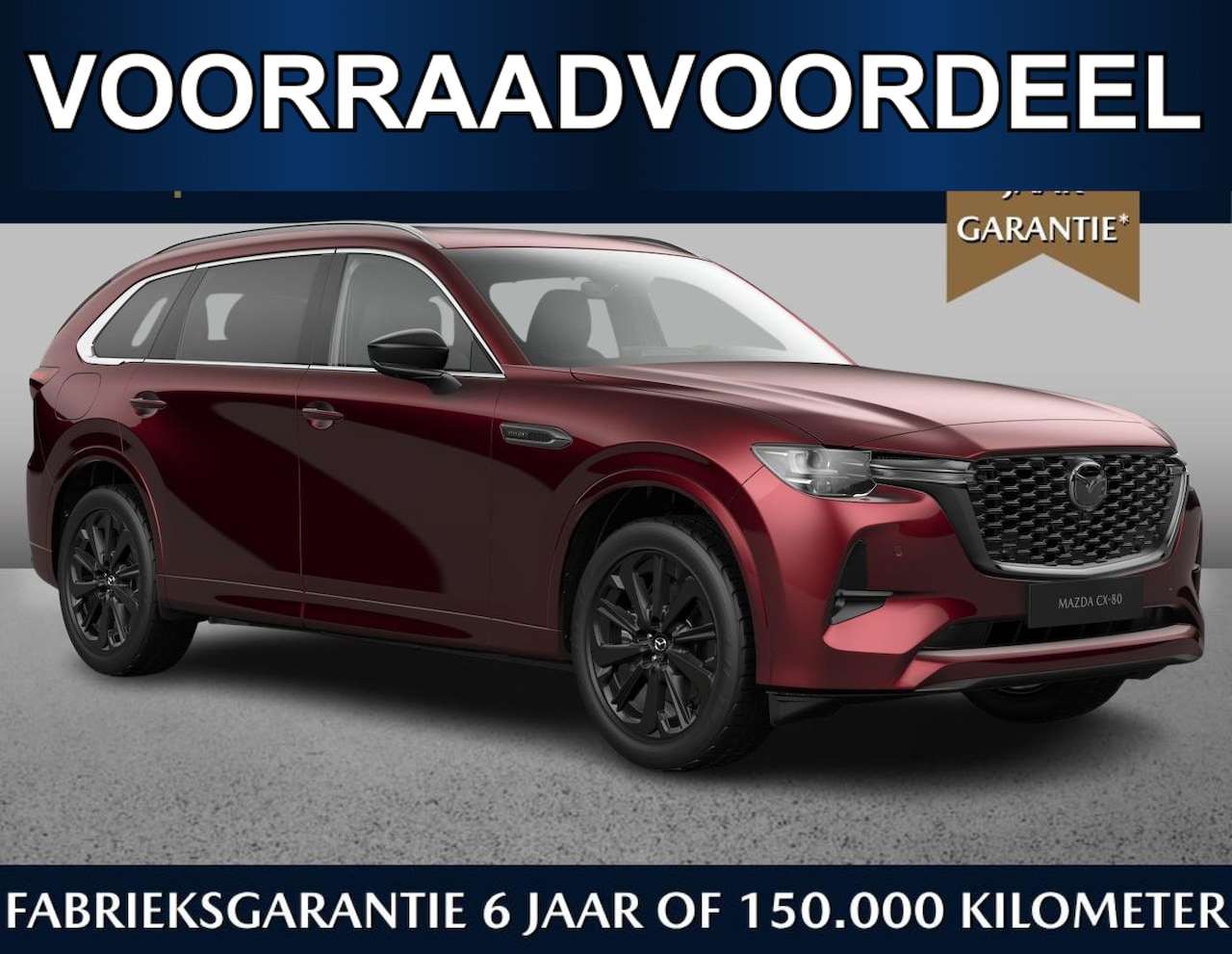 Mazda CX-80 - Homura Plus 2.5 e-Sky PHEV 327 AWD Automaat /€7750,- inruil en voorraadvoordeel!/Direct le - AutoWereld.nl