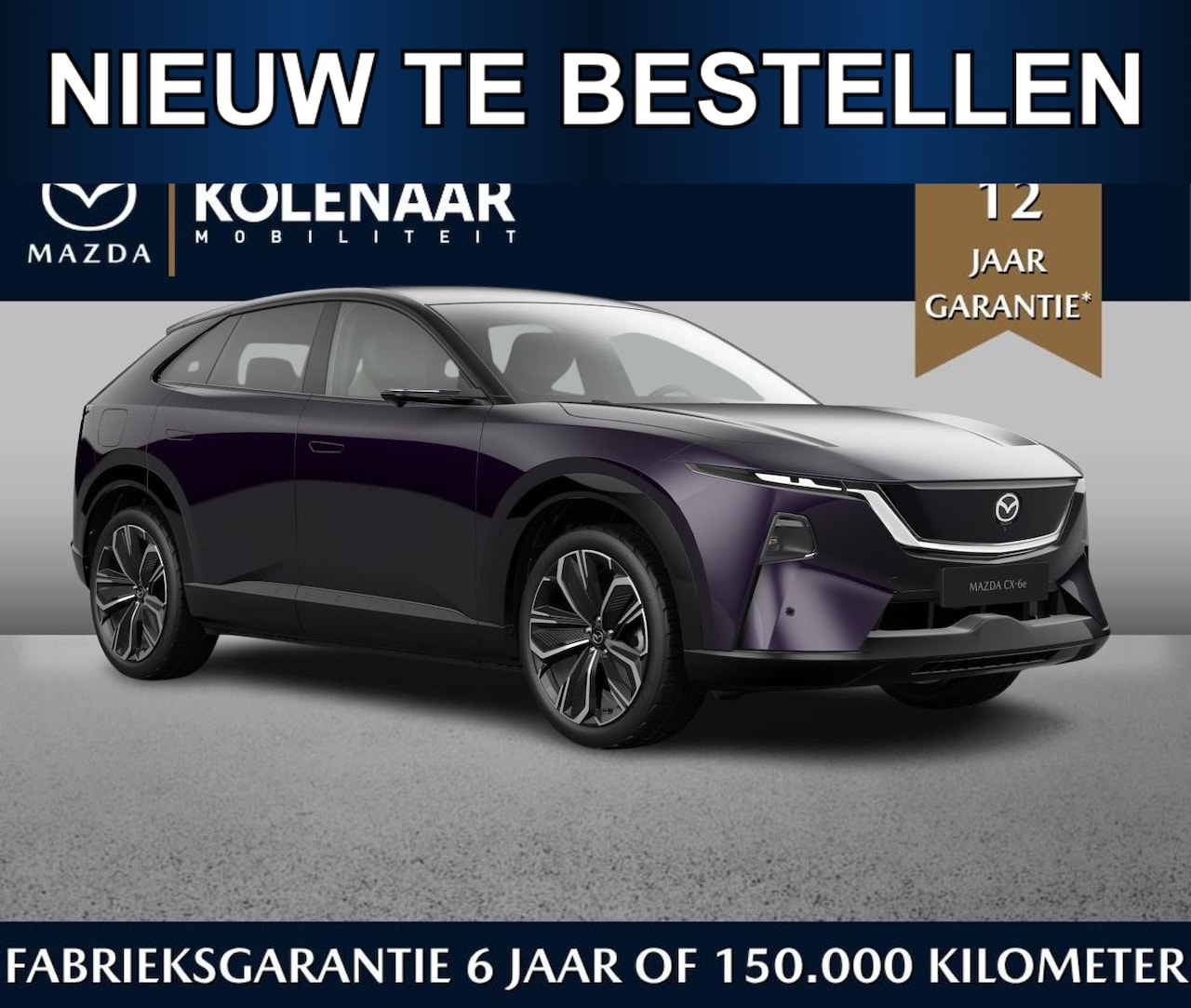 Mazda CX-6e - Takumi Plus 78 kWh /Two-tone Amethyst & White Interior/Tot 468km range/Tot 195kW snelladen - AutoWereld.nl