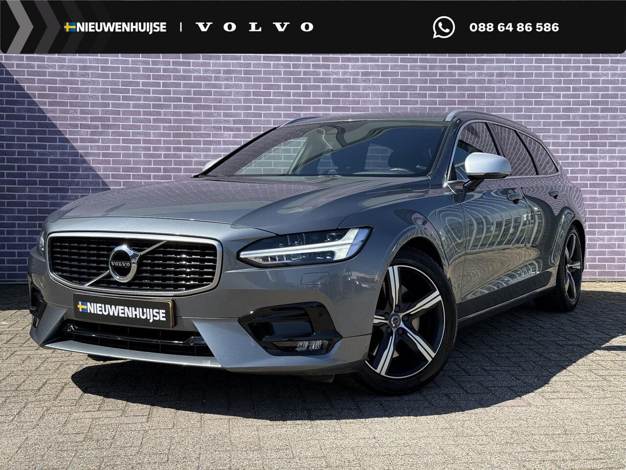 Volvo V90 - 2.0 T4 R-Design | Trekhaak | Stoelverwarming V+A | Adaptieve cruise | Standkachel | Stuurv - AutoWereld.nl