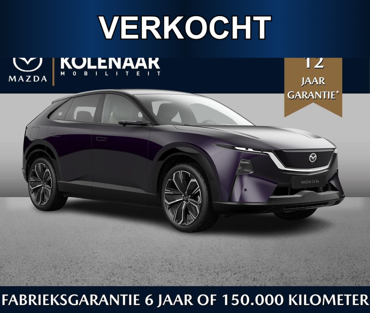 Mazda CX-6e - Takumi Plus 78 kWh /€1500,- introductievoordeel*/Two-tone Amethyst & White Interior/Tot 46 - AutoWereld.nl