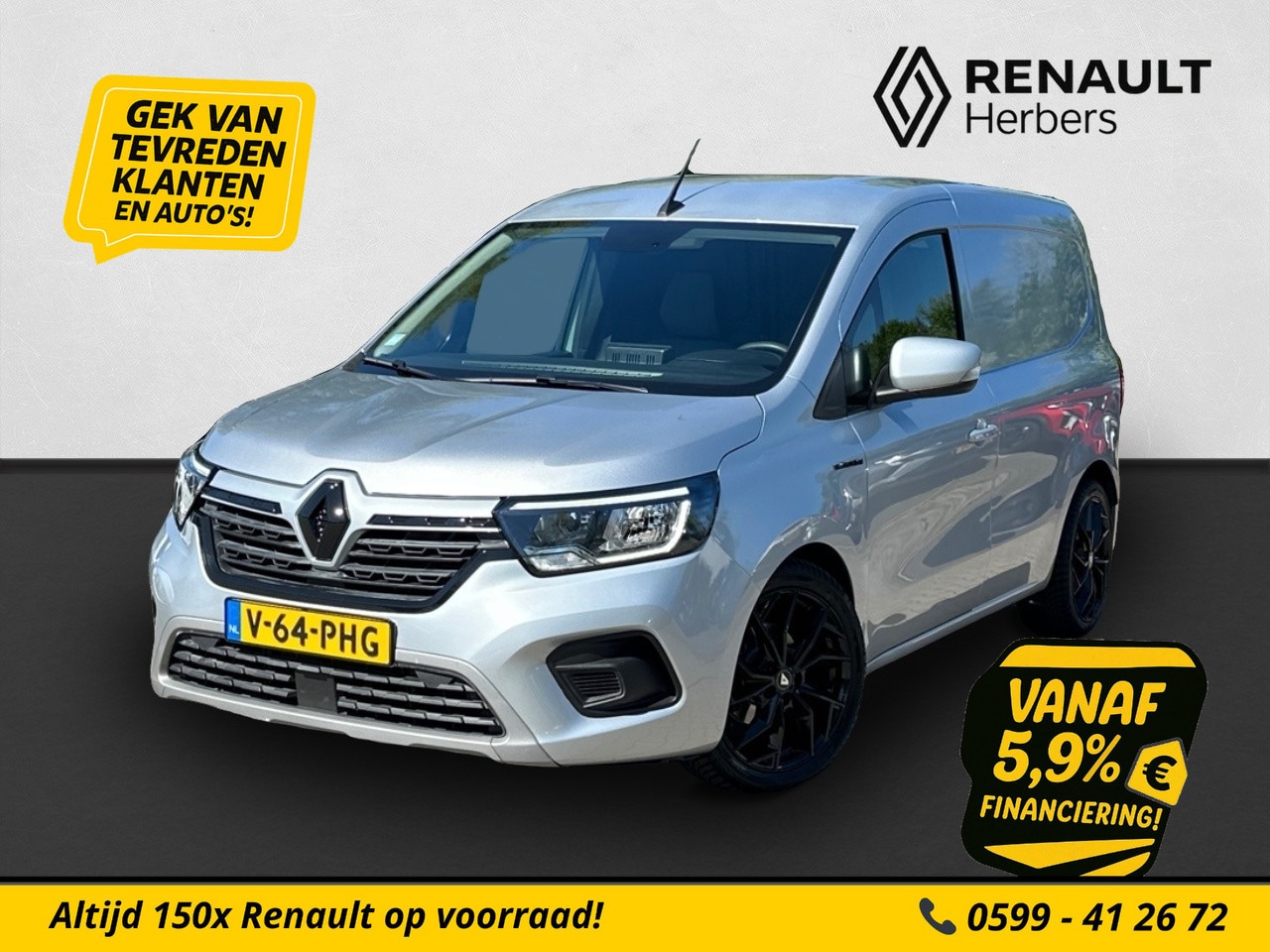 Renault Kangoo - 1.5 Blue dCi 95 AUTOMAAT / CARPLAY / CRUISE / ALL SEASON - AutoWereld.nl