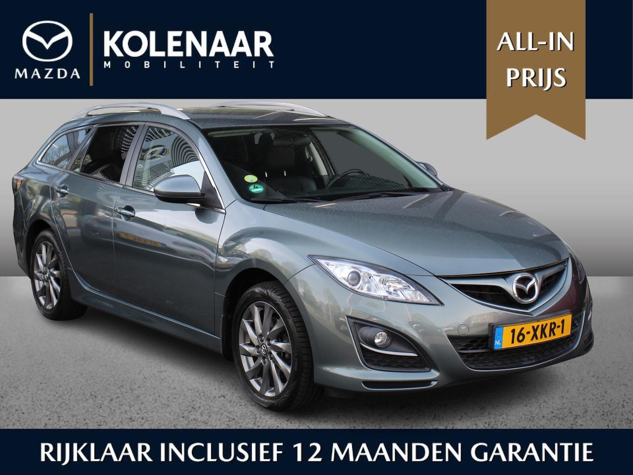 Mazda 6 Sportbreak - 1.8 Exclusive GT /Dealeronderhouden/Trekhaak/Airco/Cruise/Stoelverwarming voor/17 inch LMV - AutoWereld.nl