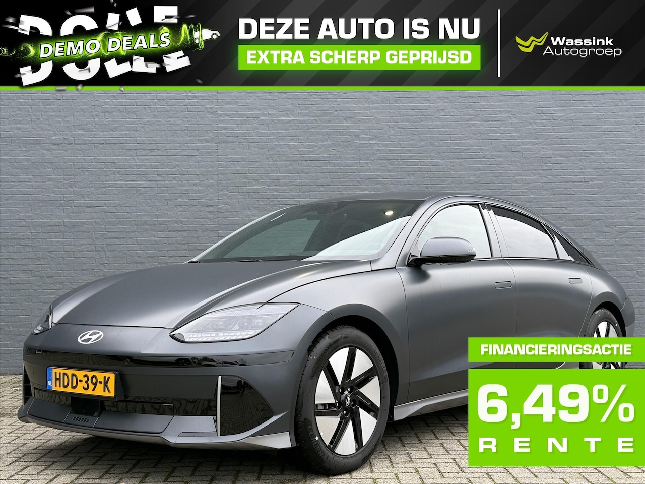 Hyundai IONIQ 6 - 77,4 kWh 229pk RWD Connect| DEMO | Navigatie | Stoel & Stuurverwarming | Led Verlichting | - AutoWereld.nl