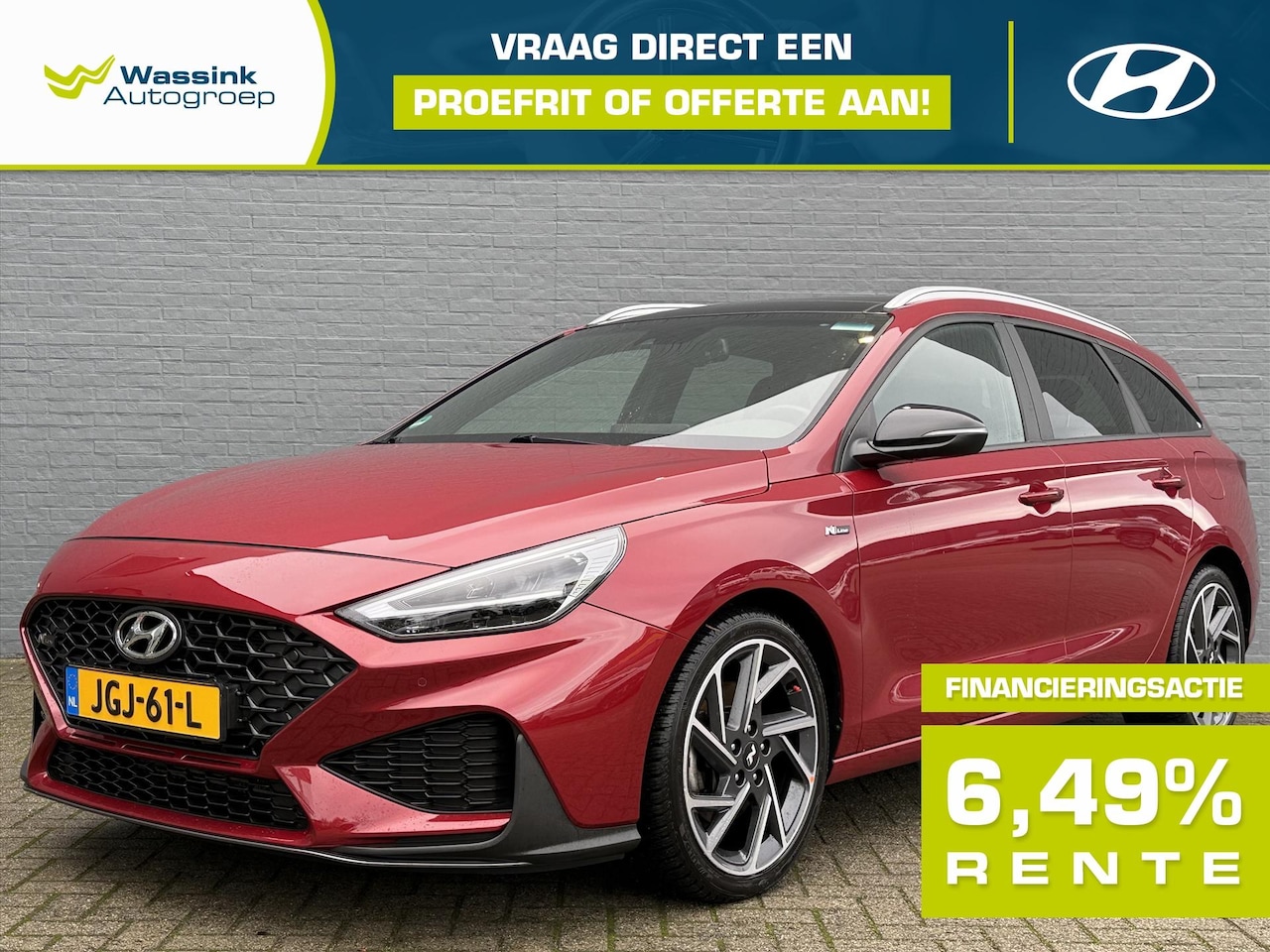 Hyundai i30 Wagon - 1.5 T-GDI 48V 160pk Aut N Line Sky| Navigatie | Stoelverwarming | Parkeersensoren | Sports - AutoWereld.nl