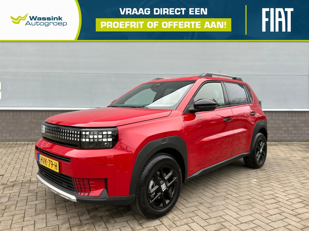 Fiat Grande Panda - 1.2 Hybrid 100 pk Automaat Icon | Style Pack | Pixel LED Lampen | Apple Carplay / Android - AutoWereld.nl