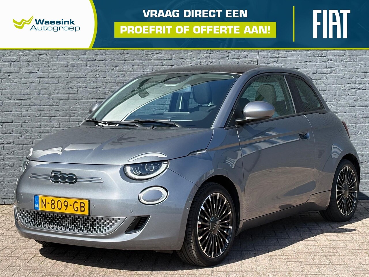 Fiat 500e - 42 kWh Icon | 1e Eigenaar | Skydome dak | 17 Inch | LED | Stoelverwarming | Camera | Senso - AutoWereld.nl