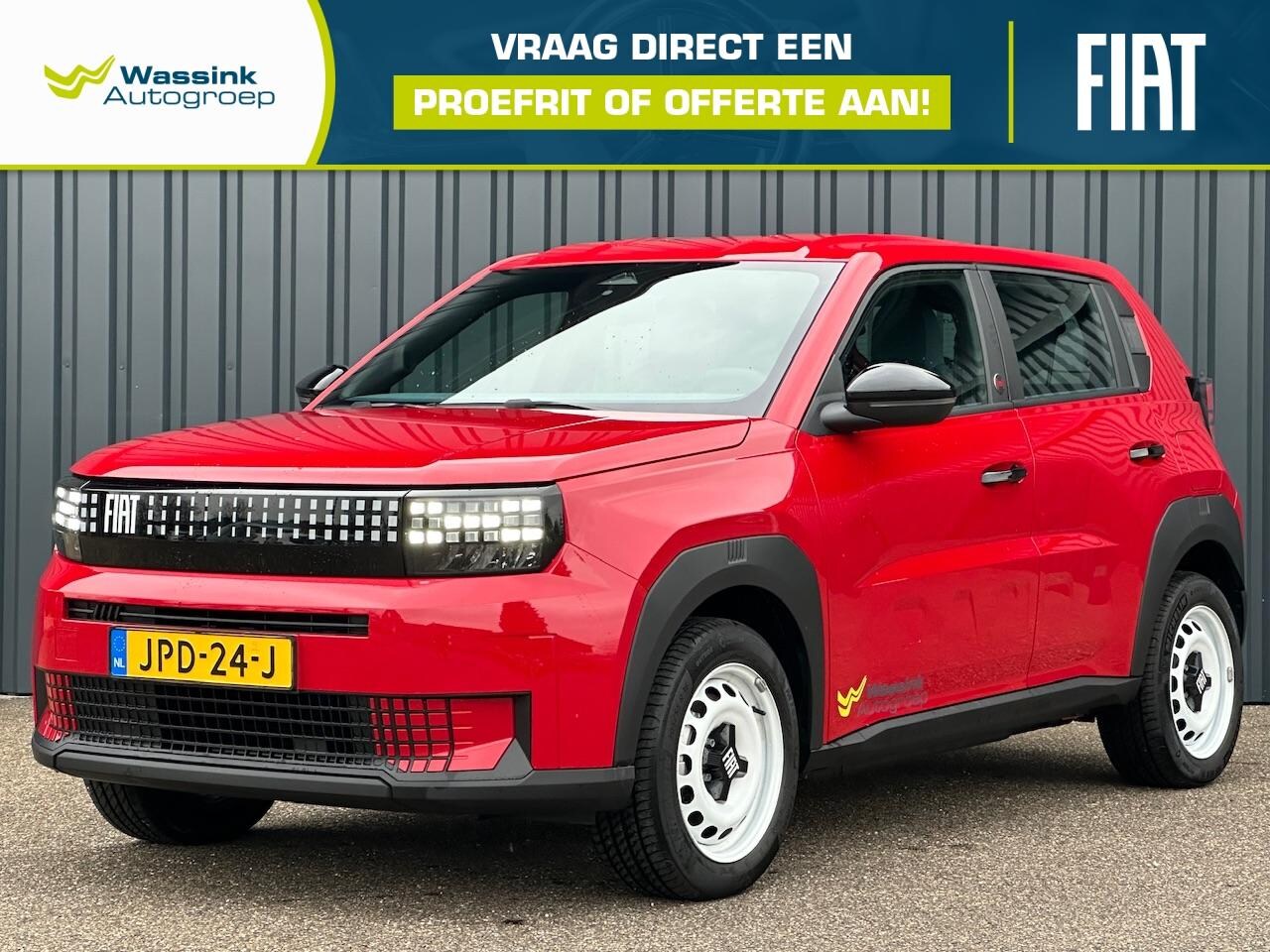 Fiat Grande Panda - 44kWh 113pk Red | Sensoren Achter | Cruise Control | CarPlay | RED uitvoering | LED | - AutoWereld.nl