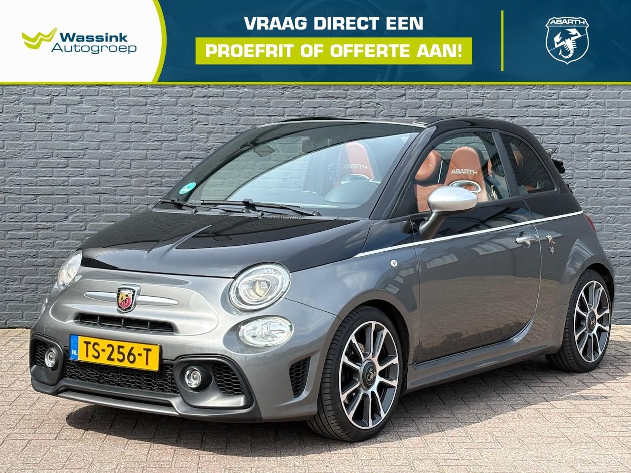 Fiat 500 Abarth - 500C 595C Turismo | Origineel NL | Cabrio | 165 pk | Sensoren Achter | Akrapovic Uitlaat | - AutoWereld.nl