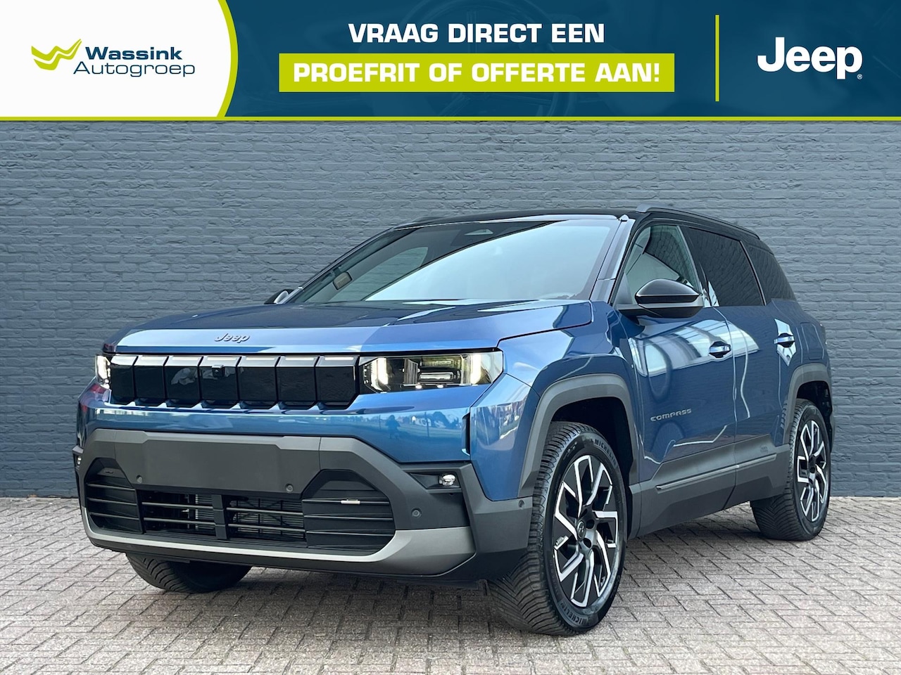 Jeep Compass - 74 kWh 213pk First Edition | Stoel- & Stuurverwarming | Convenience Pack | Adaptive Cruise - AutoWereld.nl