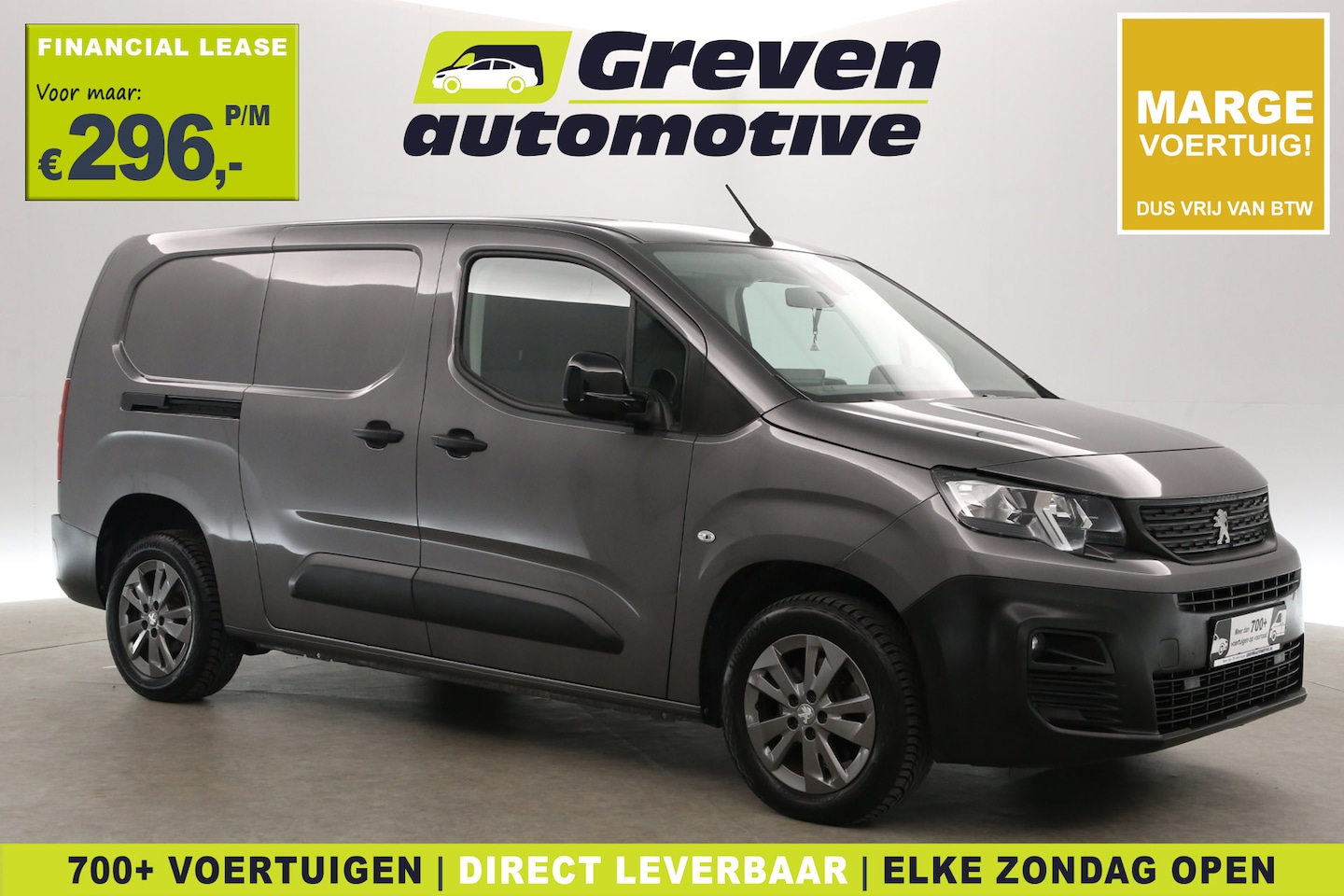 Peugeot Partner - 1.5 BlueHDI L2 102PK | Marge | 3 Zits | Airco | Cruise | Carplay | Parkeersens. - AutoWereld.nl