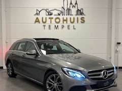 Mercedes-Benz C-klasse Estate - 180 Prestige Automaat Stoelverwarming Airco Led Pano Leder/Stof Cruise Start/Stop