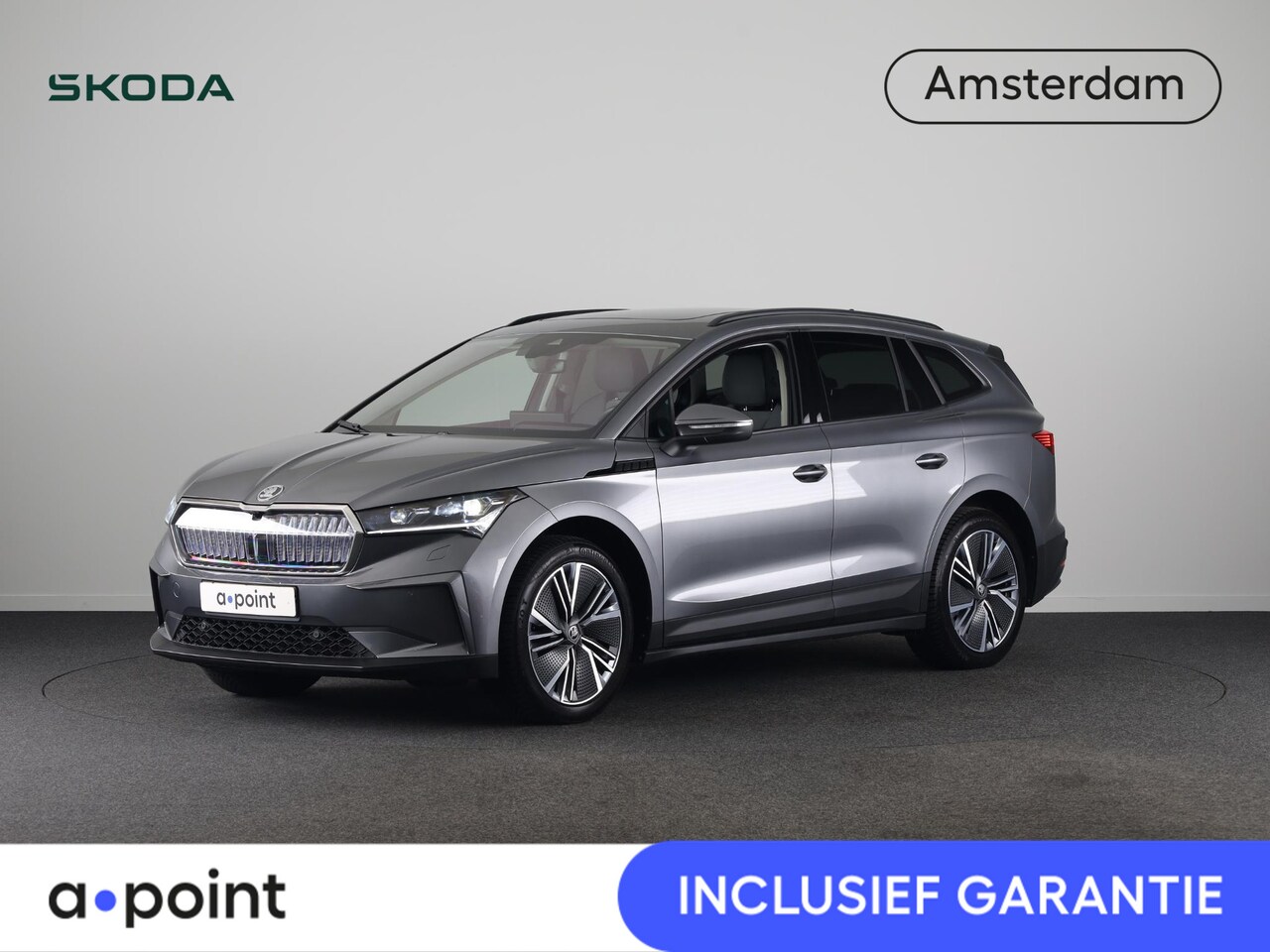 Skoda Enyaq iV - 60 Business Edition 180pk | SoH 98.1% | Chrystal Face | Panoramadak | 20 inch Lichtmetalen - AutoWereld.nl