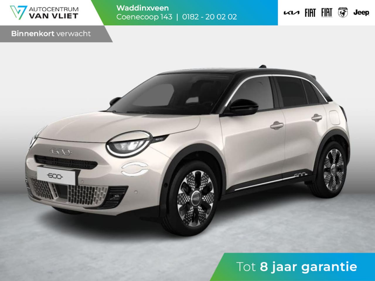 Fiat 600e - La Prima 54 kWh | Pack Dolcevita | Pack Winter | Bicolore - AutoWereld.nl