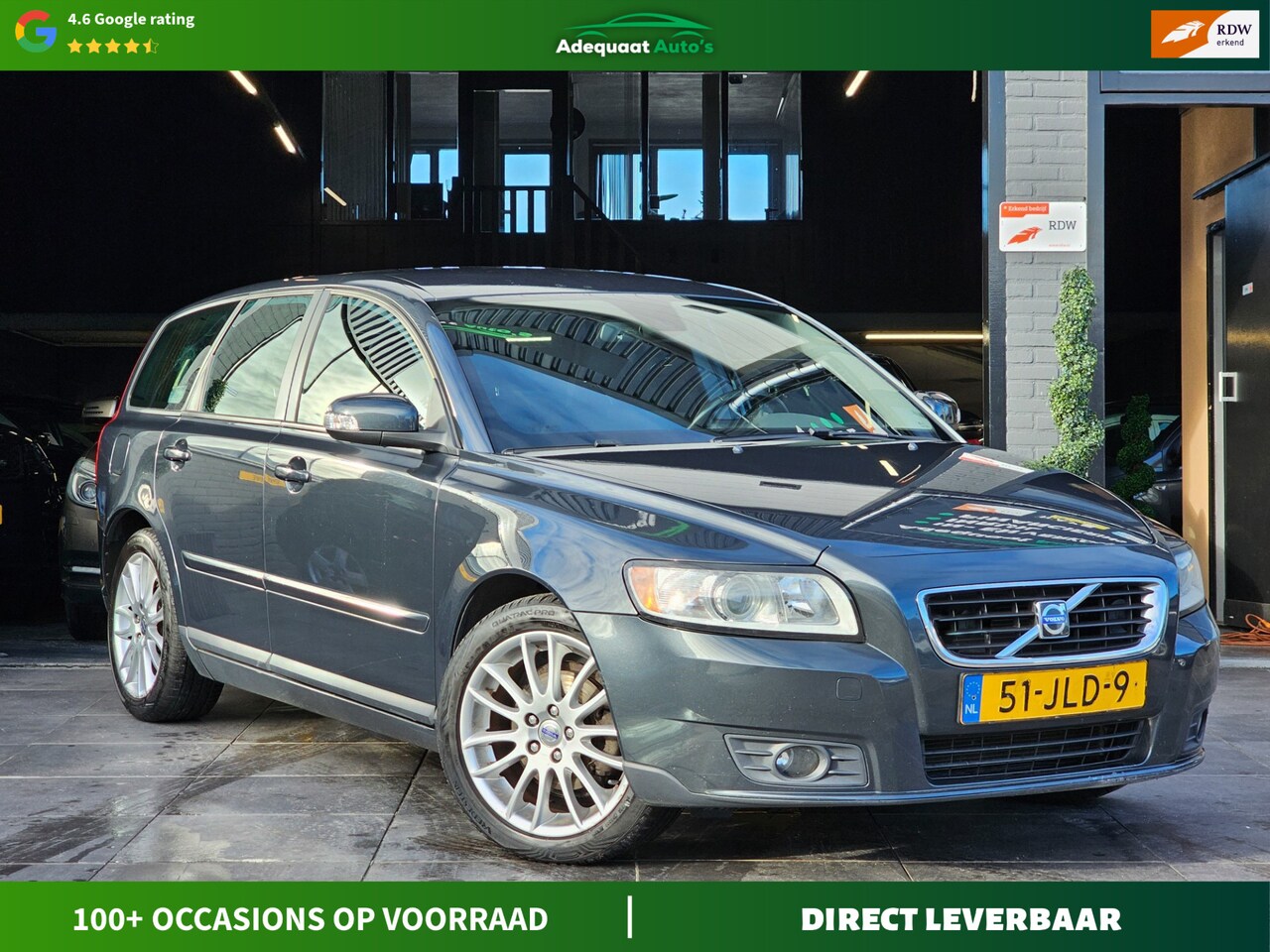 Volvo V50 - 1.8 Sport|Airco|El.Ramen|APK|Trekhaak|NAVI|NAP - AutoWereld.nl