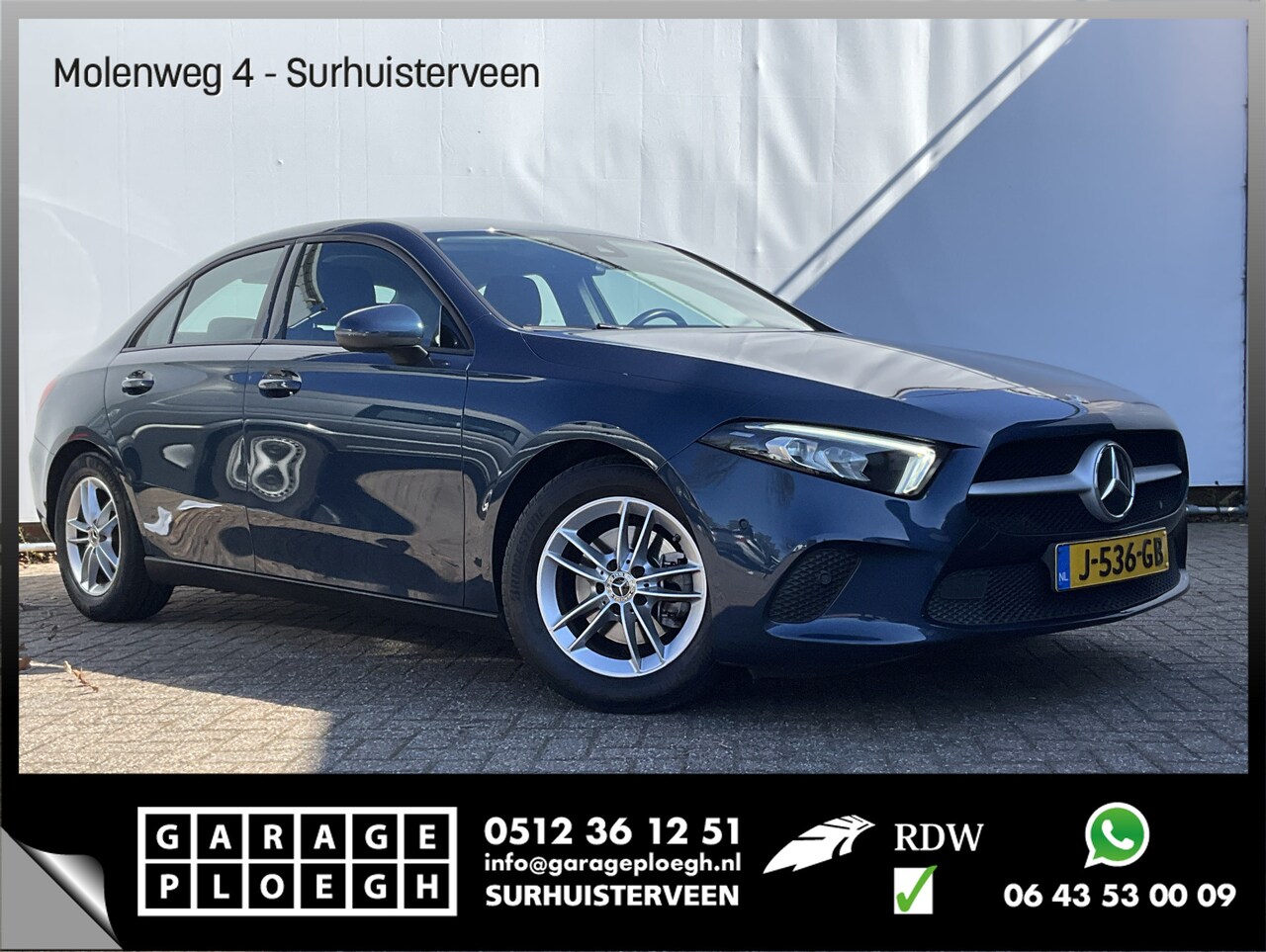 Mercedes-Benz A-klasse - 180 Sedan Business Solution Automaat Nav/Cruise Stoelverw Camera NL-Auto! - AutoWereld.nl