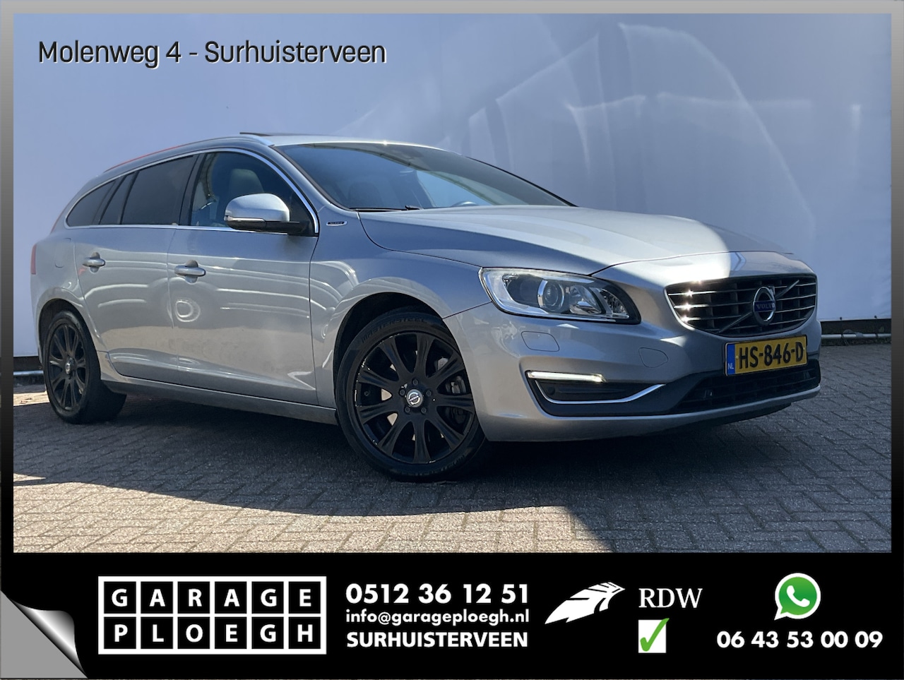 Volvo V60 - 2.4 D6 Twin Engine R-Design TechnologiePack Trekhaak(1800kg) - AutoWereld.nl