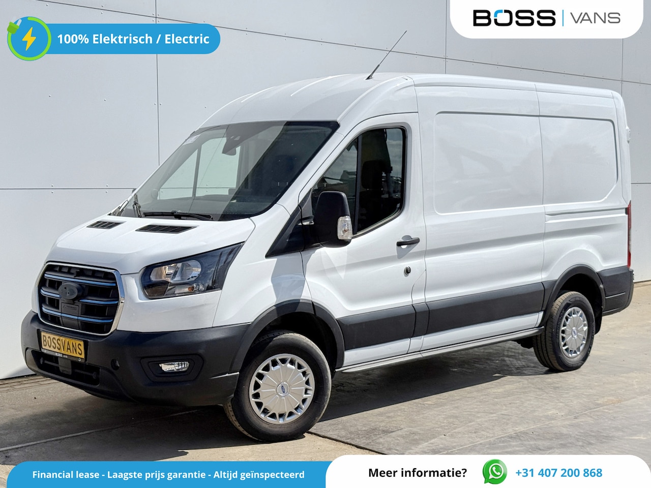 Ford E-Transit - 68kWh 184PK L2H2 317km WLTP 95,7% (SOH) BEV Snelladen Cruise Control Climate Control Carpl - AutoWereld.nl