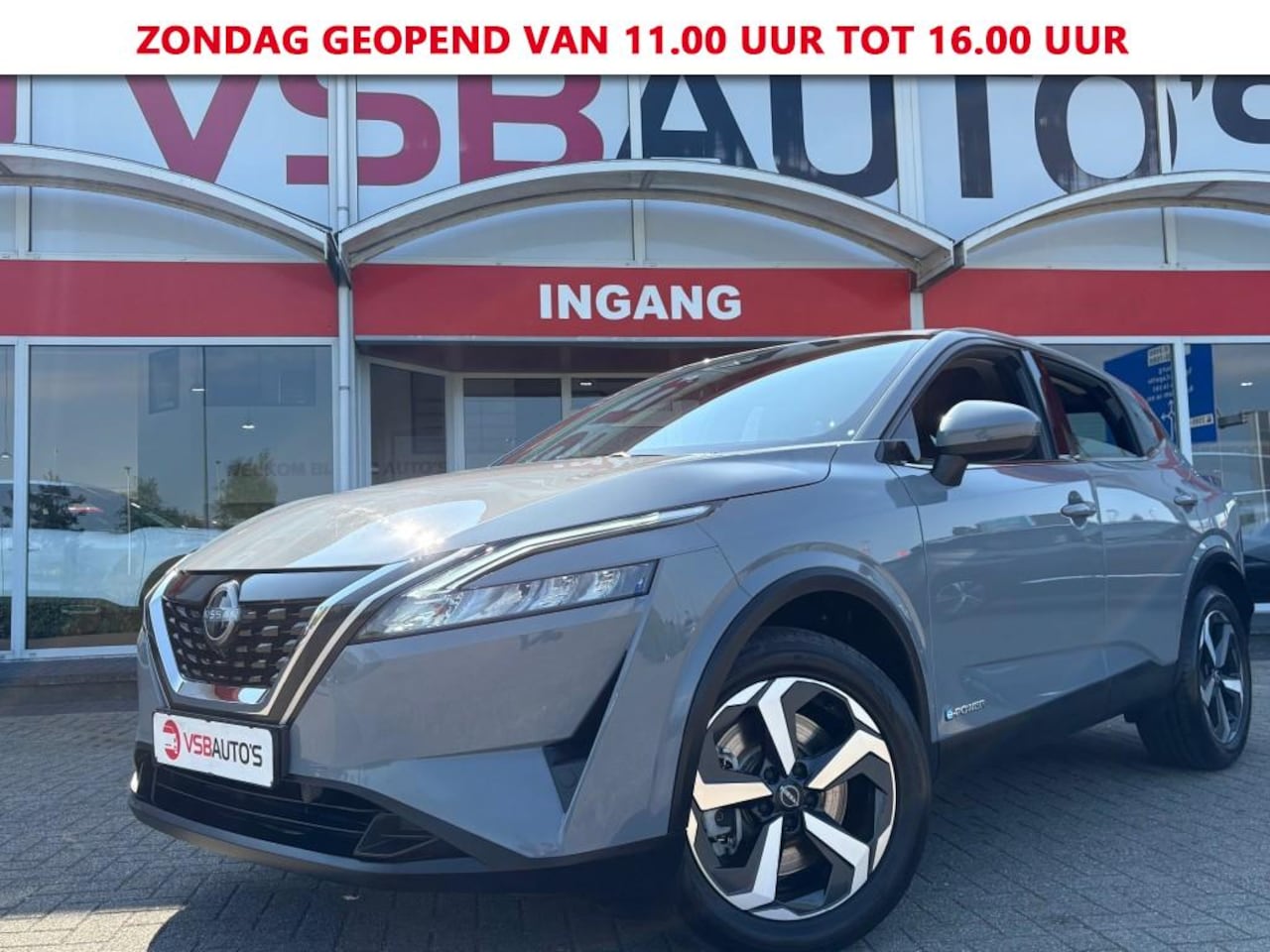 Nissan Qashqai - 1.5 VC-T e-POWER AUT. 190PK NARDO-GREY LED NAVI CAMERA CARPLAY AIRCO LMV PDC - AutoWereld.nl