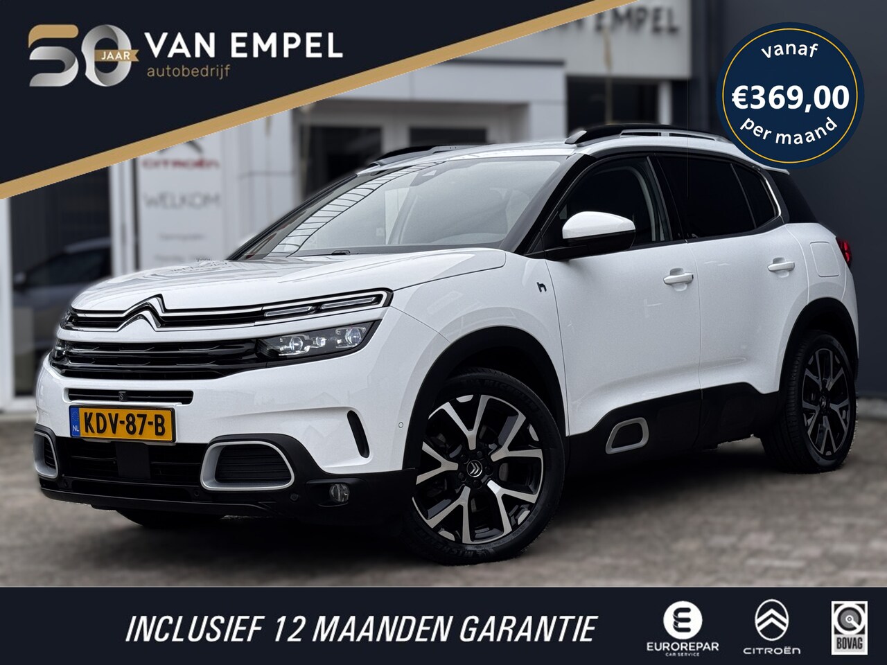 Citroën C5 Aircross - 1.6 Plug-in Hybrid 225 Shine | Leder | 360 Camera | Stoelverwarming | Virtual Cockpit | - AutoWereld.nl
