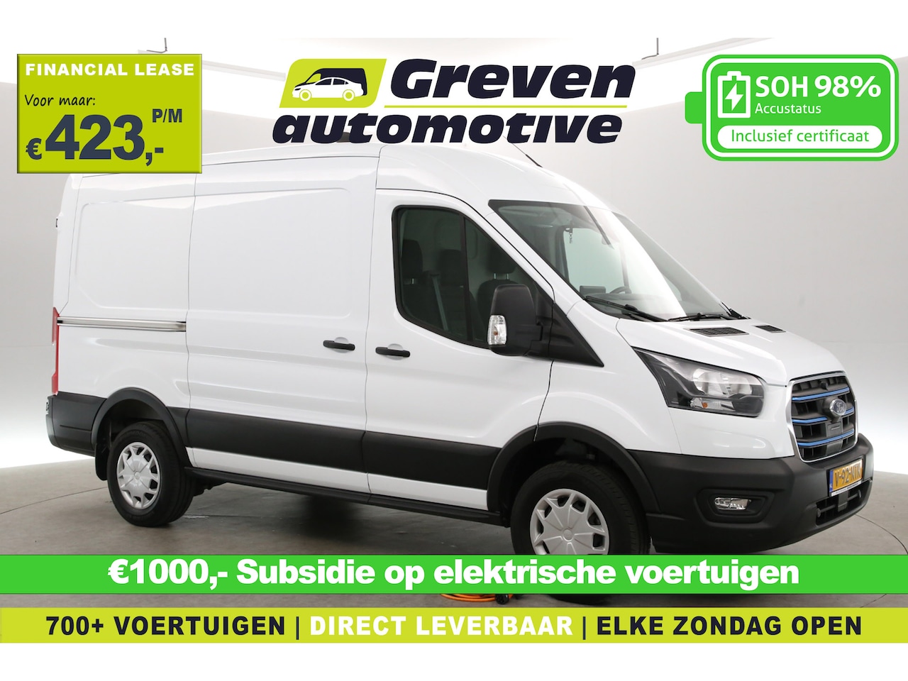 Ford E-Transit - L2H2 Trend 68 kWh | Snelladen | SOH 98% | Airco | Camera | 3 Zits | Cruise | Carplay | Nav - AutoWereld.nl