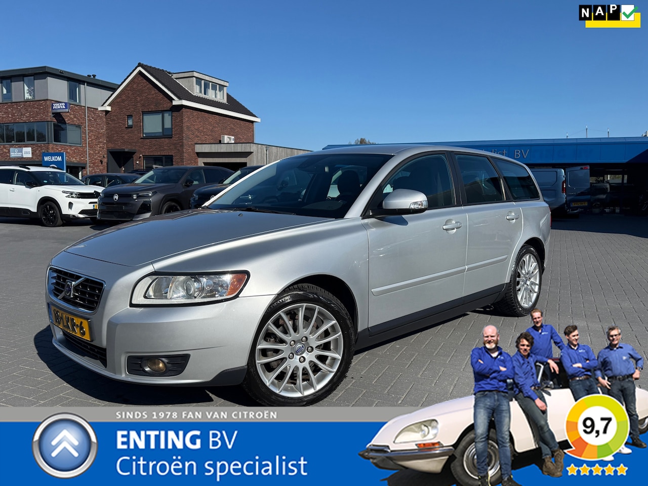 Volvo V50 - 2.0 SPORT ECC/BLUETOOTH DEALER ONDERHOUDEN +NAP - AutoWereld.nl