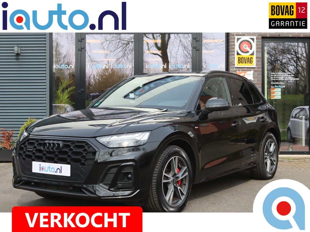 Audi Q5 - 50 TFSI e S-Line Optiek Matrix LED/Luchtvering/Keyless/Leder/Camera/MMI+/Virtual Cockpit/A - AutoWereld.nl