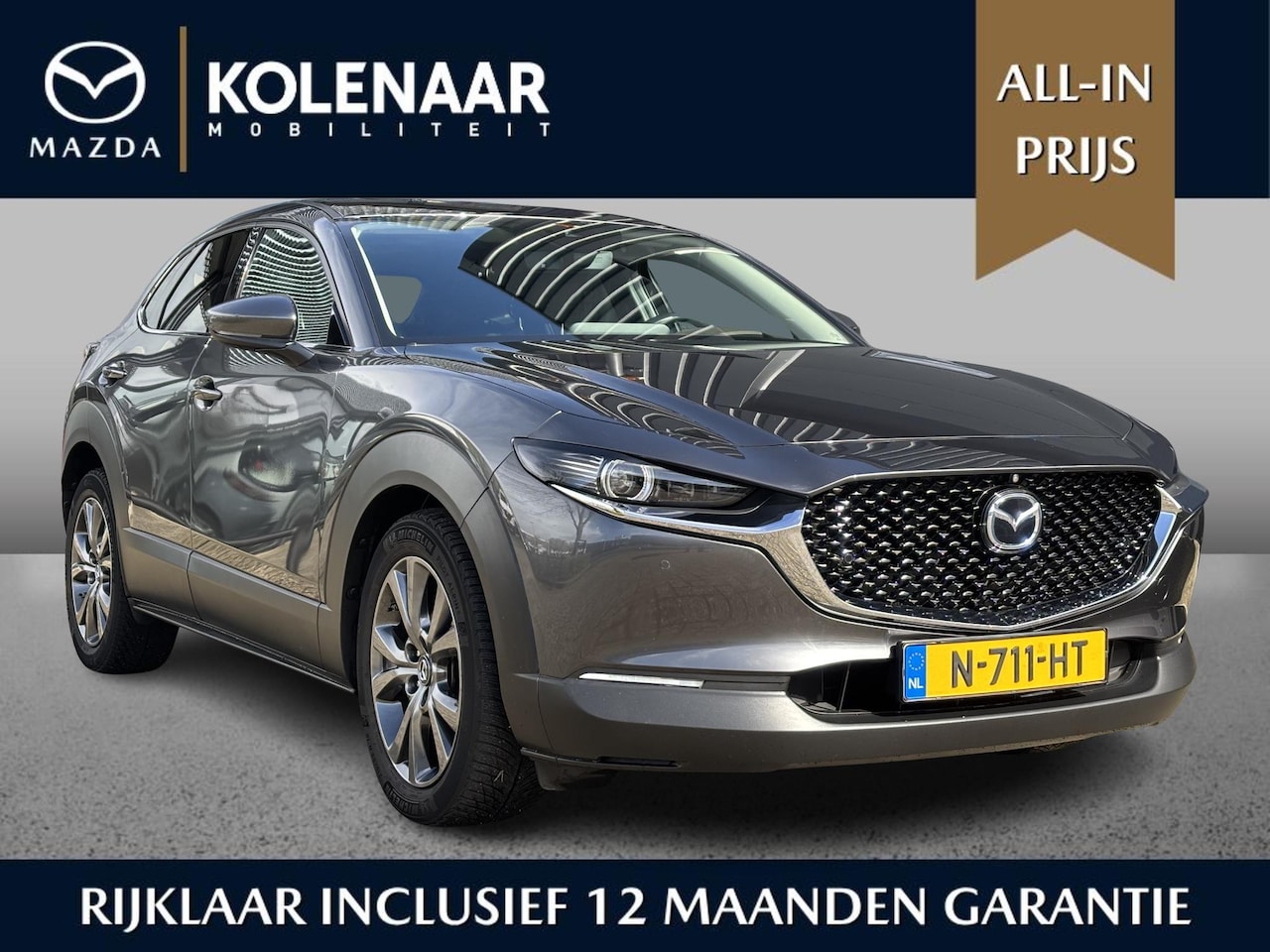 Mazda CX-30 - 2.0 e-SkyActiv-X M Hybrid Luxury /Automaat/Sunroof/360CAM/Dealeronderhouden/ - AutoWereld.nl