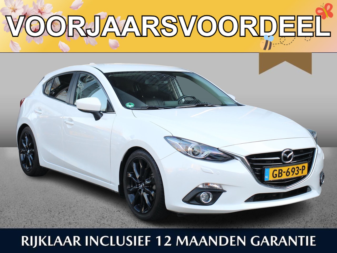 Mazda 3 - 2.0 GT-M/ /Dealeronderhouden/Trekhaak/Navi/HUD/Keyless/Leder/Achteruitrijcamera - AutoWereld.nl