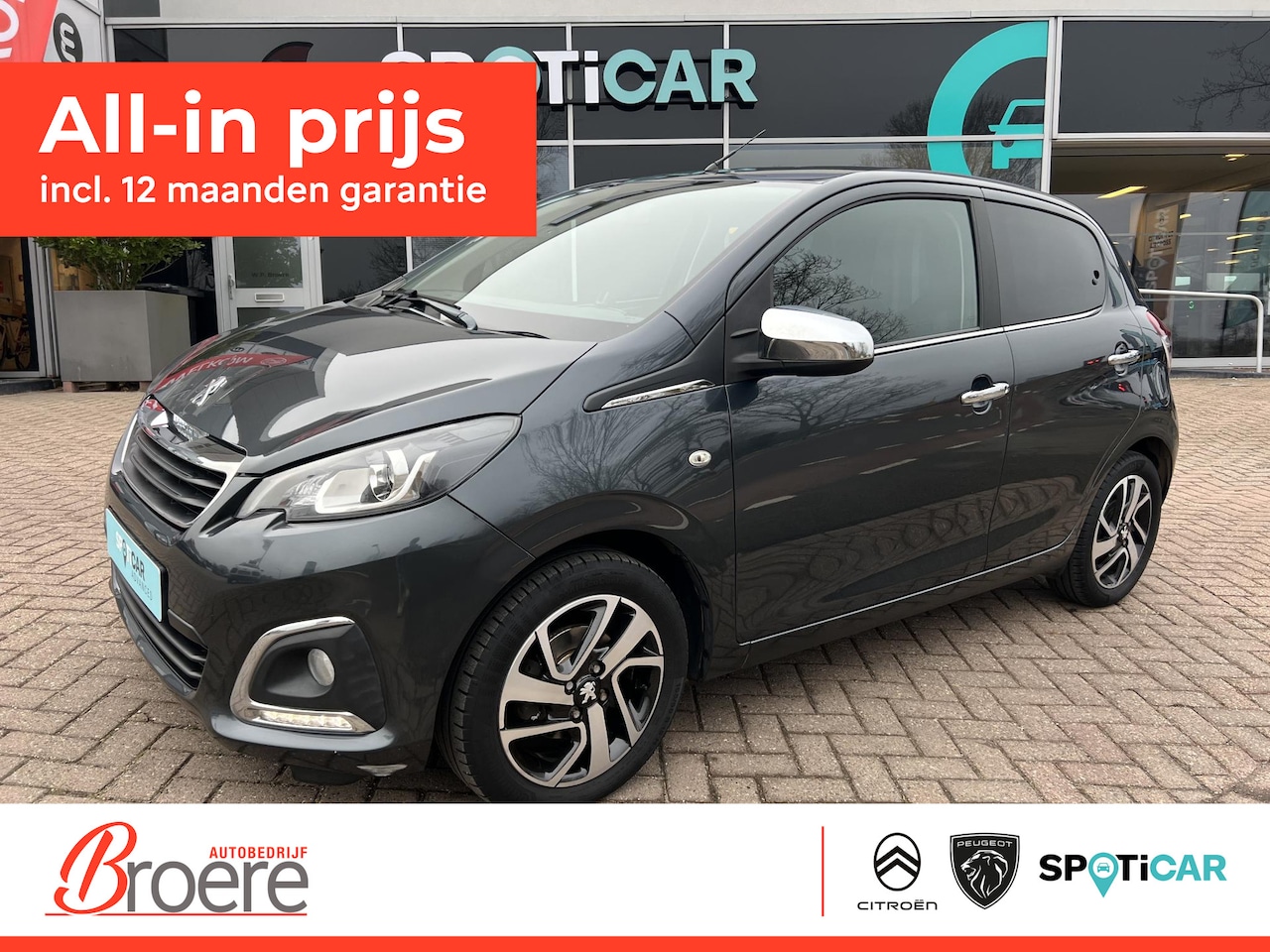 Peugeot 108 - 1.0 e-VTi 72 pk Allure 5 drs Navigatie via Apple Carplay of Android Auto - AutoWereld.nl