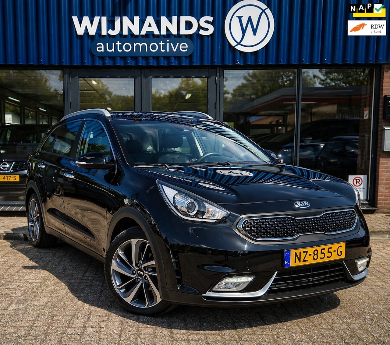 Kia Niro - 1.6 GDi Hybrid First Edition Trekhaak Automaat Vol - AutoWereld.nl
