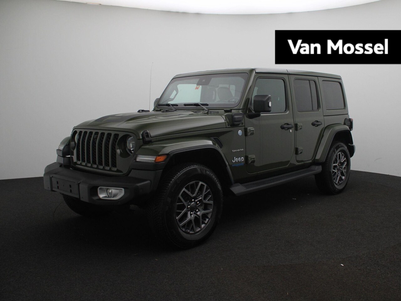 Jeep Wrangler Unlimited - 4xe 380 Sahara | Cognac Lederen Stoelbekleding | Trekhaak | NAVI | 4x4 | - AutoWereld.nl