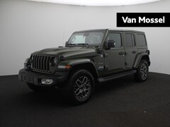 Jeep Wrangler Unlimited - 4xe 380 Sahara | Cognac Lederen Stoelbekleding | Trekhaak | NAVI | 4x4 |