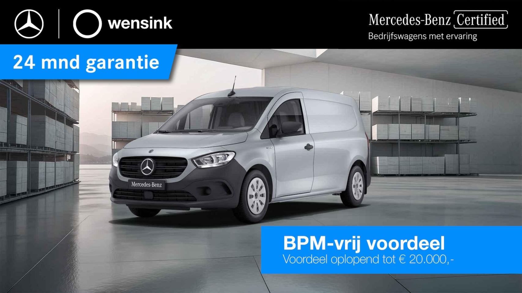 Mercedes-Benz eCitan - 112 Pro L2 51 kWh | Stoelverwarming | Zilver | - AutoWereld.nl
