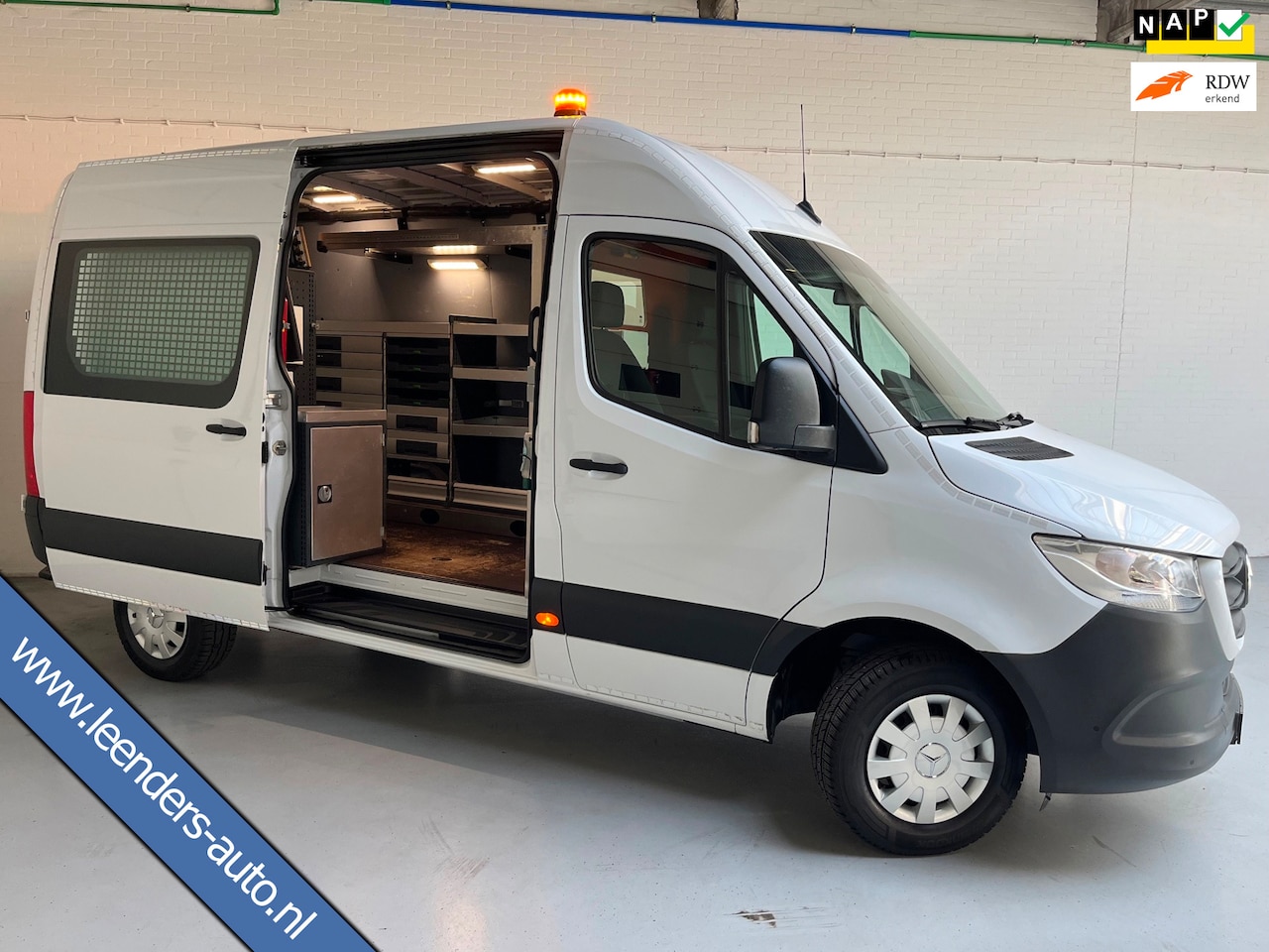 Mercedes-Benz Sprinter - Automaat Servicewagen 314 2.2 CDI 140PK L2H2 euro6 BOTT, Victron V230, Standkachel Trekhaa - AutoWereld.nl