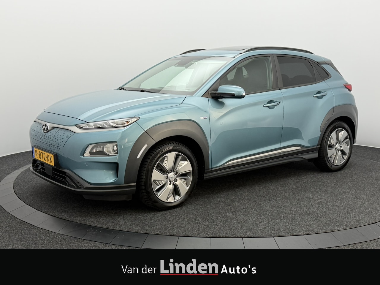 Hyundai Kona Electric - EV Limited 64 kWh 3- Fase SOH 94,6% | Warmtepomp | Elektrisch Schuif/Kanteldak | Trekhaak - AutoWereld.nl