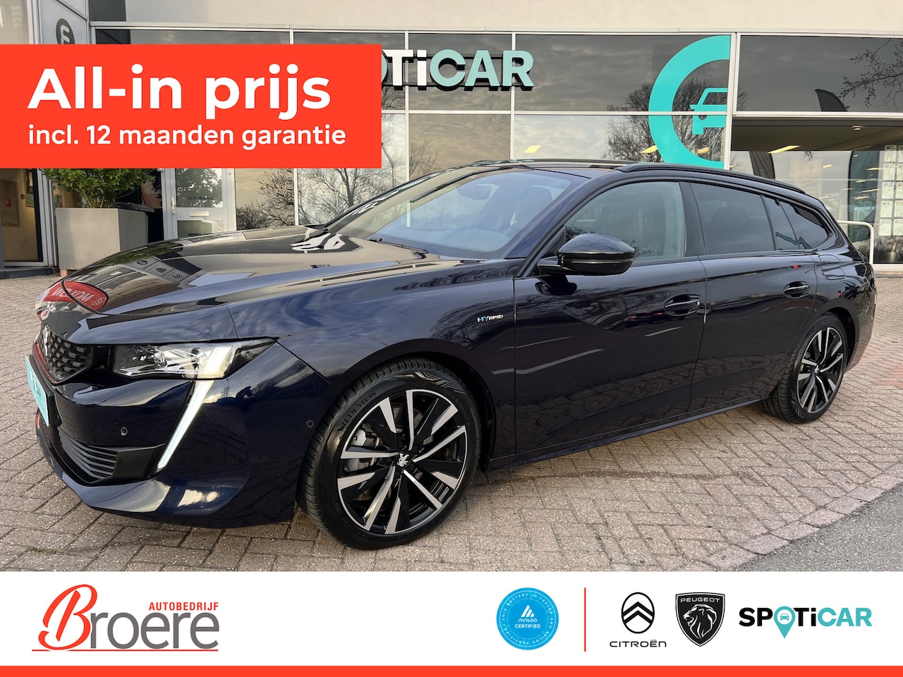 Peugeot 508 SW - 1.6 Hybrid 225 GT EAT-8 Automaat Afneembare trekhaak - AutoWereld.nl